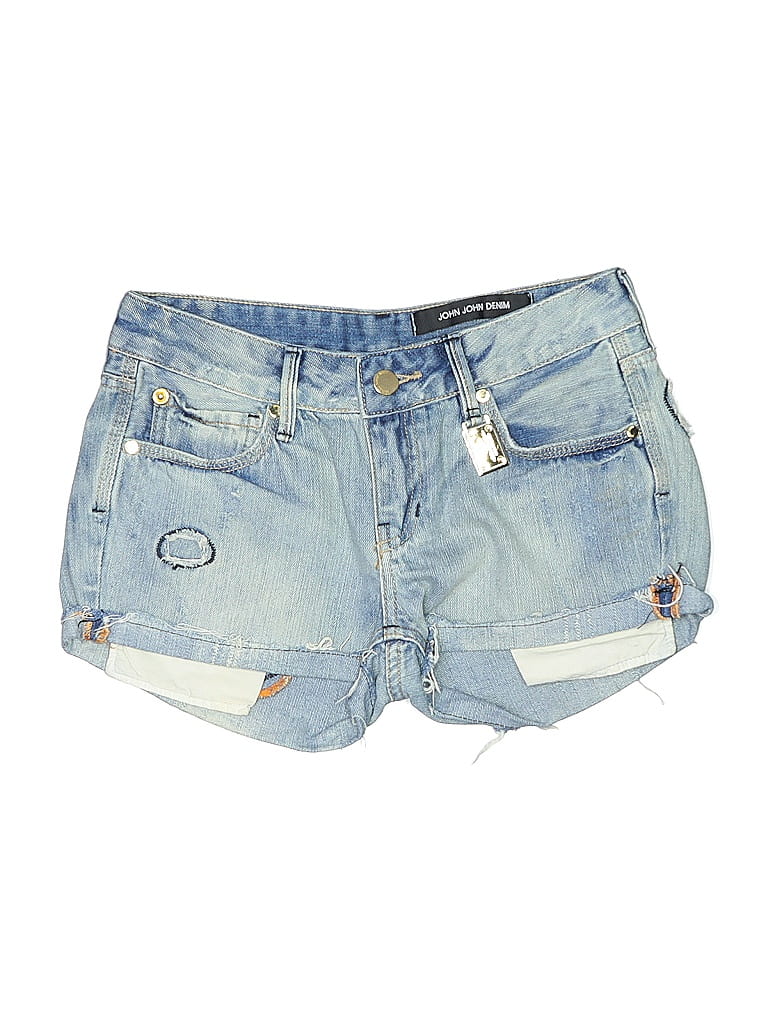 Pre-owned John John Denim Denim Shorts In Blue