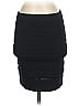Leith Solid Black Casual Skirt Size S - photo 1