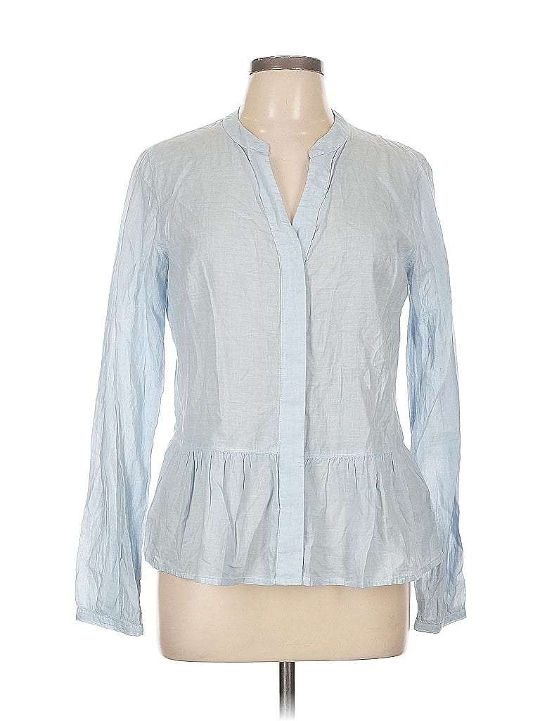 GAP OUTLET Pre-owned Long Sleeve Blouse In Blue