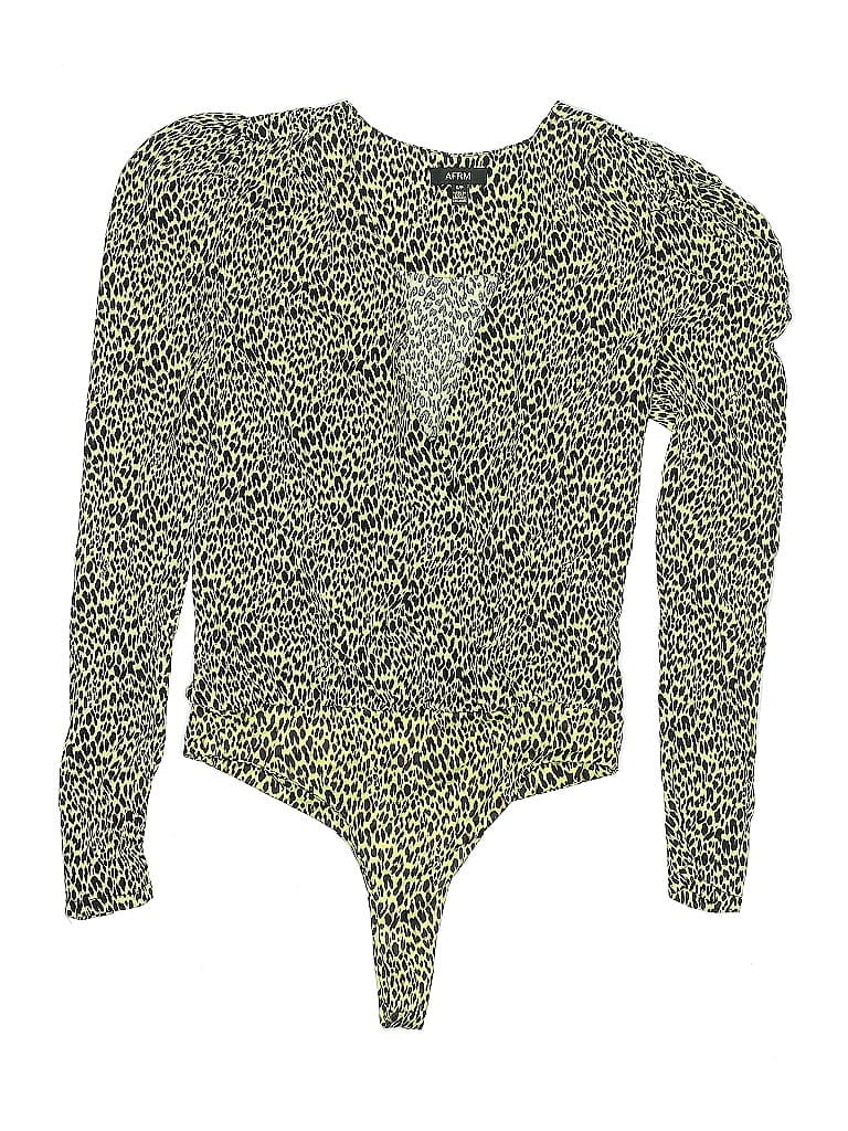 Click to view more detailed imagery on our partner's website Pre-owned Afrm Bodysuit In Green