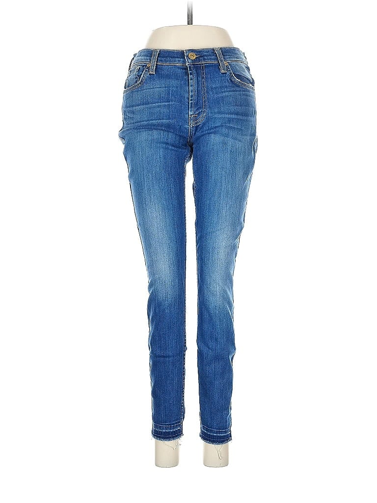 Pre-owned 7 For All Mankind Jeans In Blue