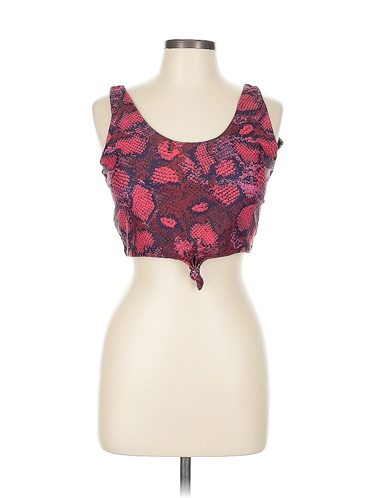 Pre-owned Zaful Tank Top Pink Sweetheart Neckline Tops