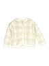 First Impressions 100% Lurex Checkered-gingham Ivory Cardigan 9-12 MO / 12 MO - photo 1