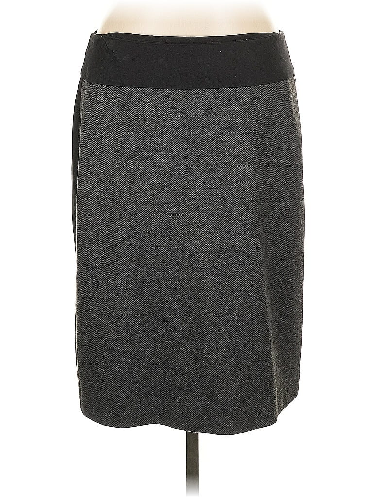 Pre-owned Tahari By Asl Casual Skirt In Gray
