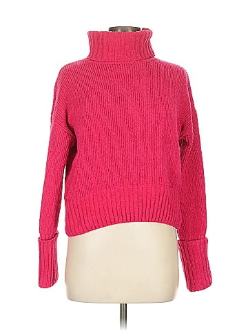 Pink Rose Turtleneck Sweater (view 1)