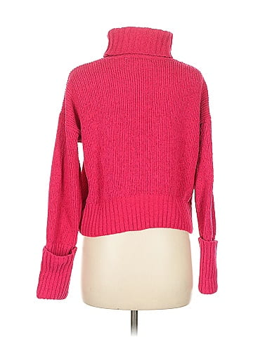 Pink Rose Turtleneck Sweater (view 2)