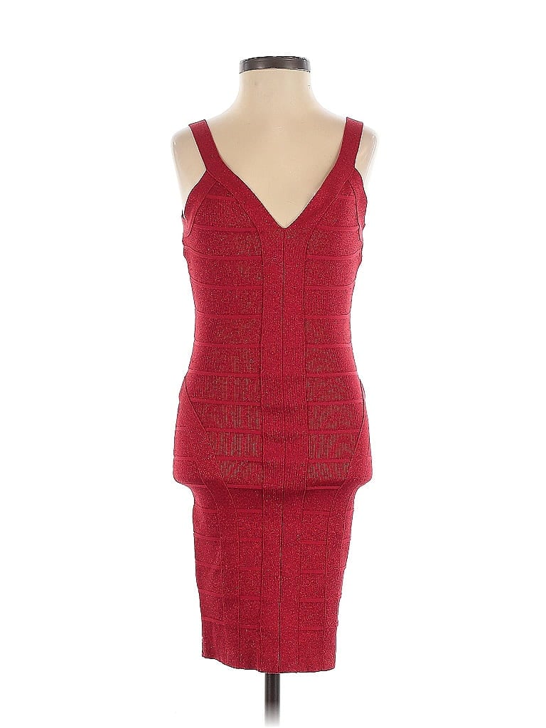 Pre-owned Guess Cocktail Dress In Red