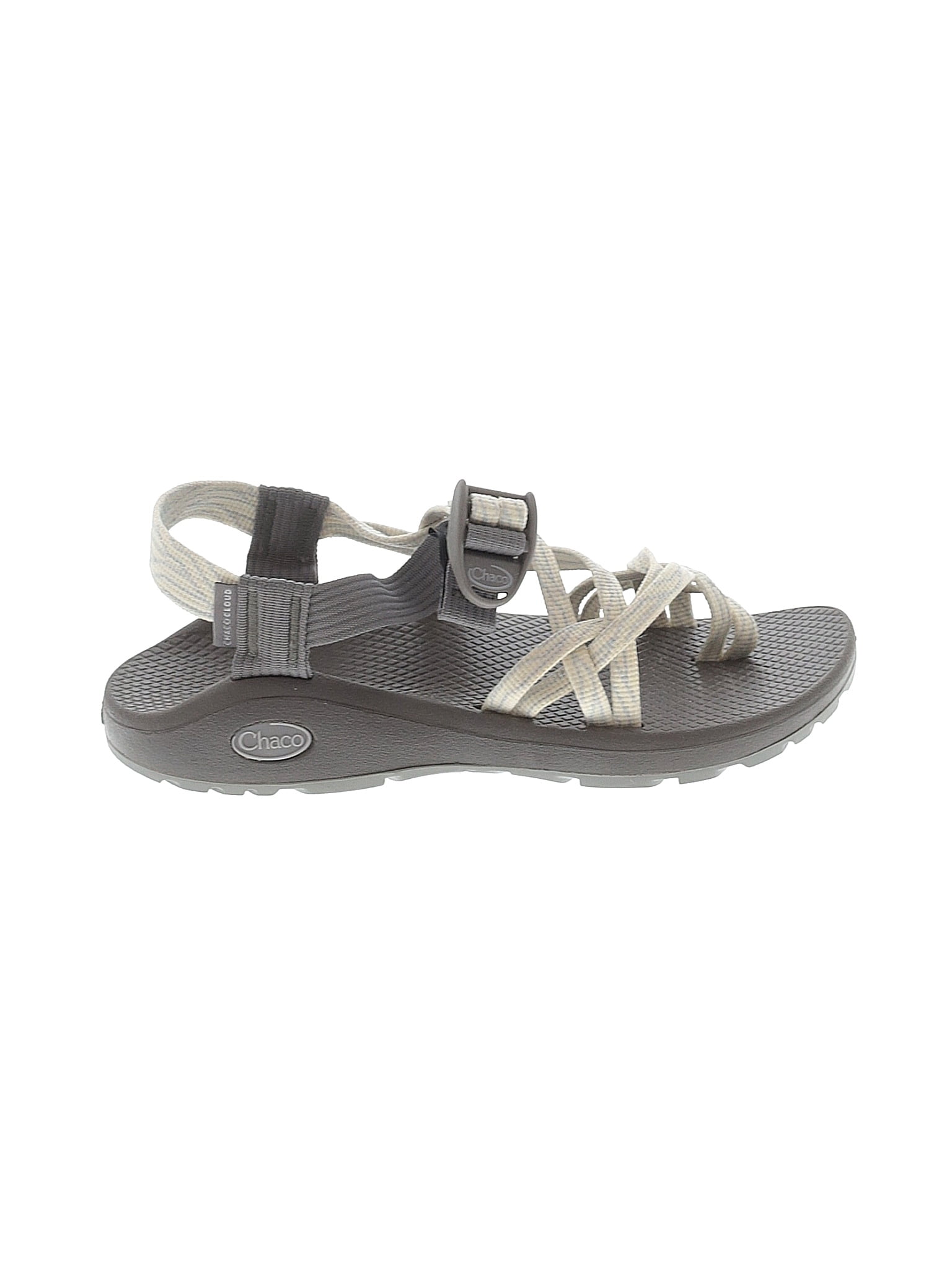 Chaco Gray Ivory Sandals Size 8