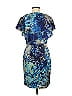 Julie Dillon 100% Polyester Paisley Blue Cocktail Dress Size 6 - photo 2