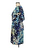 Julie Dillon 100% Polyester Paisley Blue Cocktail Dress Size 6 - photo 5