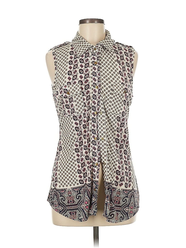 Pre-owned Bcbgmaxazria Sleeveless Blouse In Brown