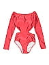 Thelebre Solid Red One Piece Swimsuit Size P (petite) - photo 1