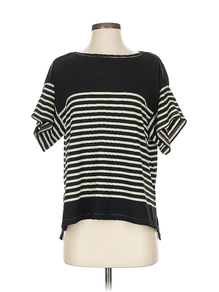 Pre-owned Max Studio Short Sleeve T-shirt In Black