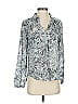 Cloth & Stone Silver Long Sleeve Blouse Size XS - photo 1