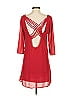 TOBI 100% Polyester Solid Red Casual Dress Size S - photo 2