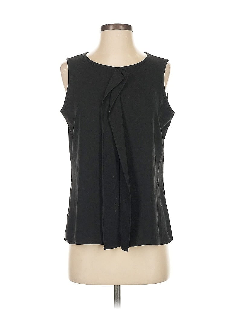 Pre-owned Calvin Klein Sleeveless Blouse In Black