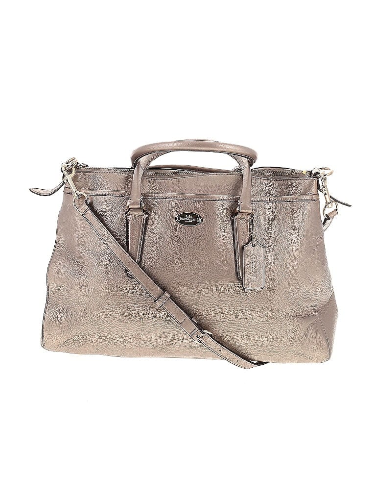 Coach Factory Metallic Gray Gold Leather Satchel One size - photo 1