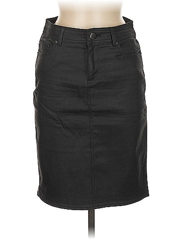 Zara Faux Leather Skirt (view 1)