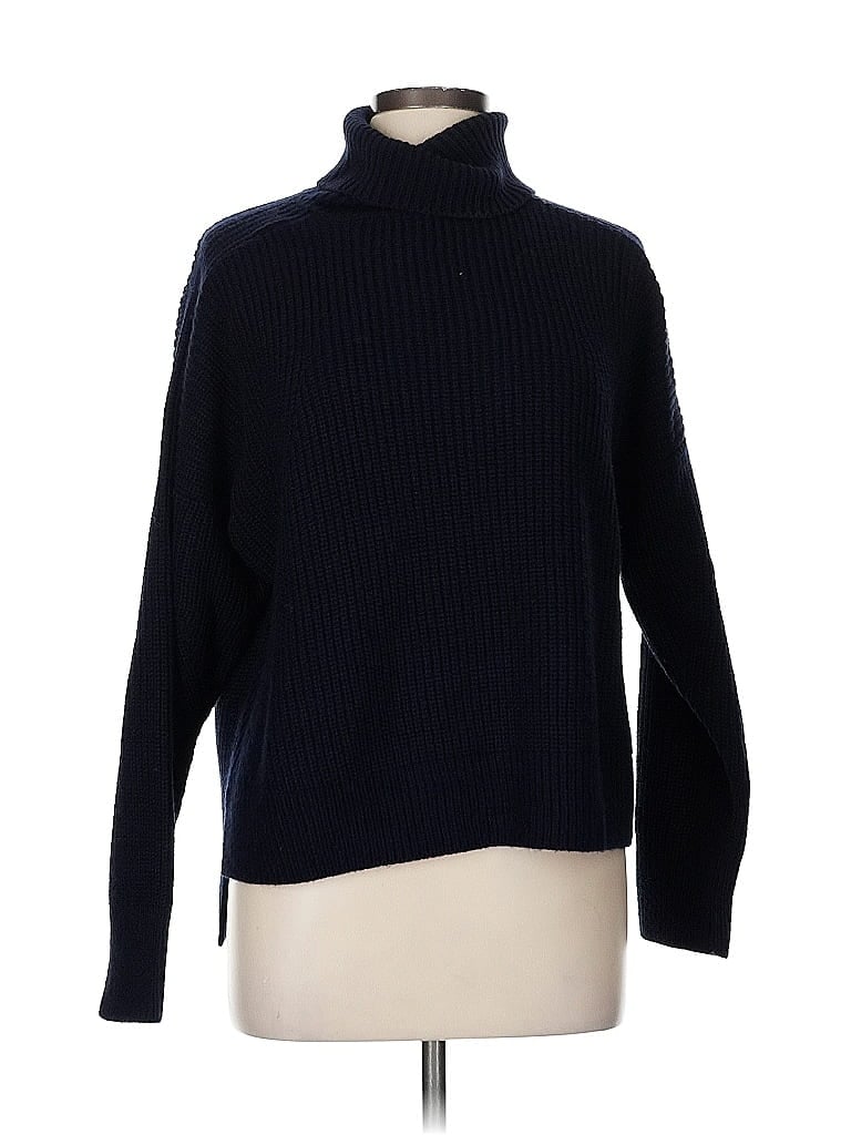 Pre-owned Topshop Turtleneck Sweater In Blue