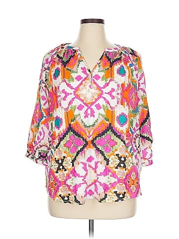 Christian Siriano New York 3/4 Sleeve Blouse (view 1)