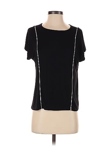 Buckle Black Short Sleeve Top (view 1)
