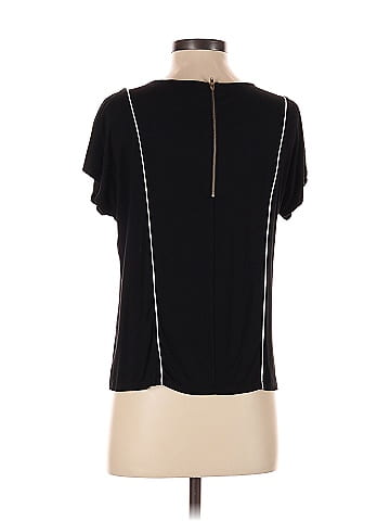 Buckle Black Short Sleeve Top (view 2)