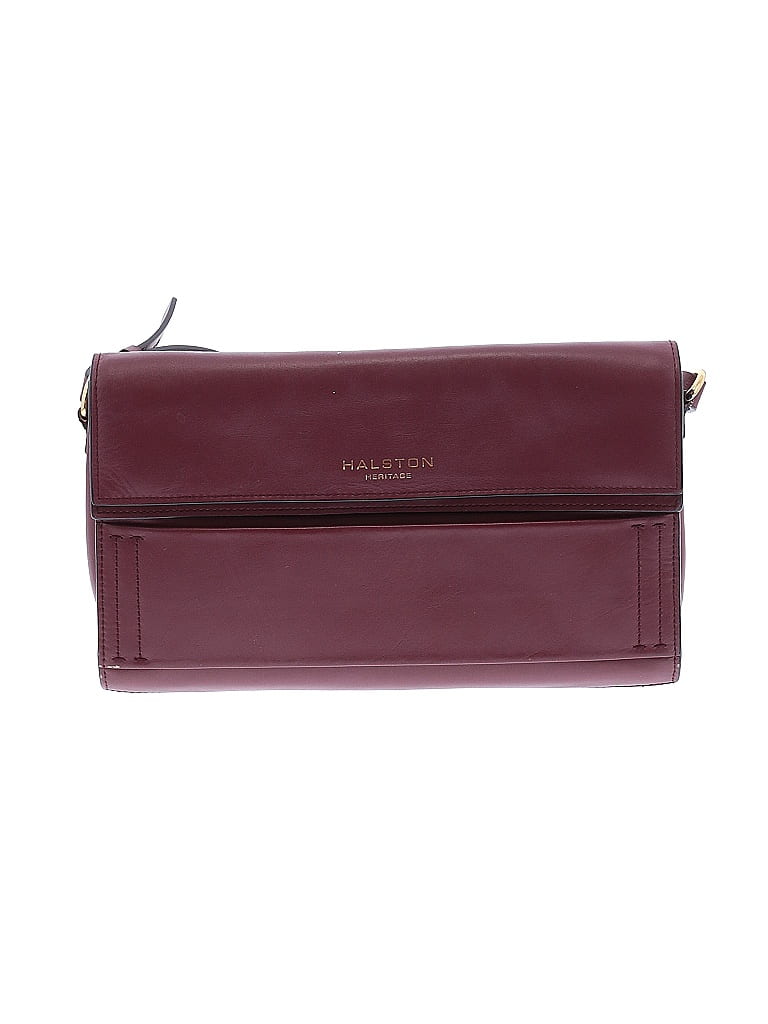 Halston Heritage Burgundy Shoulder Bag One size - photo 1