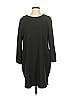 Zara Solid Gray Black Casual Dress Size M - photo 1
