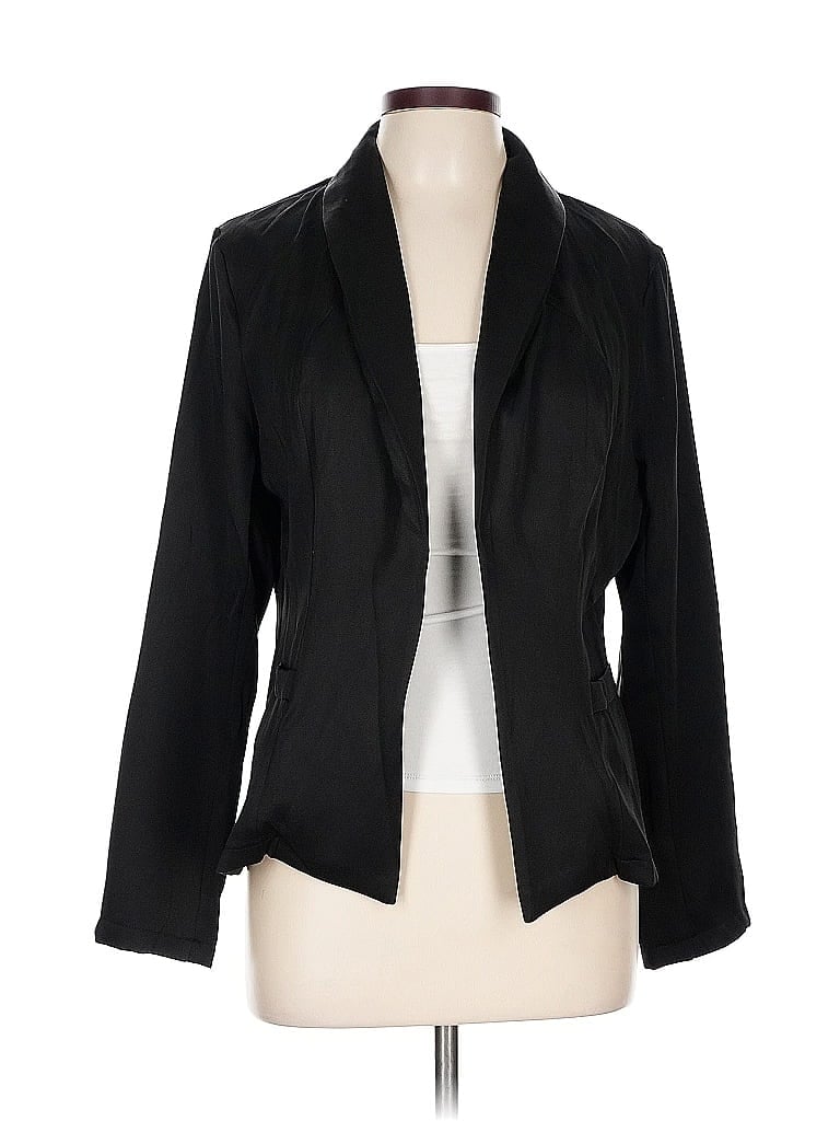 Pre-owned Unbranded Blazer Jacket In Black
