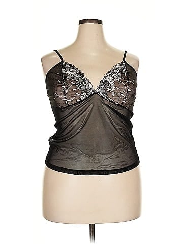 Ashley Stewart Black Lace Delicate Mesh Lingerie (view 1)