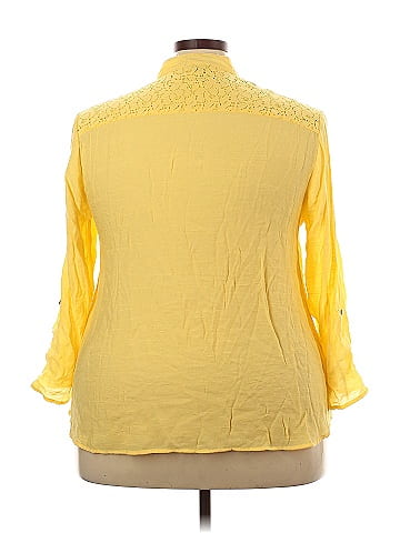 Notations 3/4 Sleeve Button-Down Shirt (view 2)