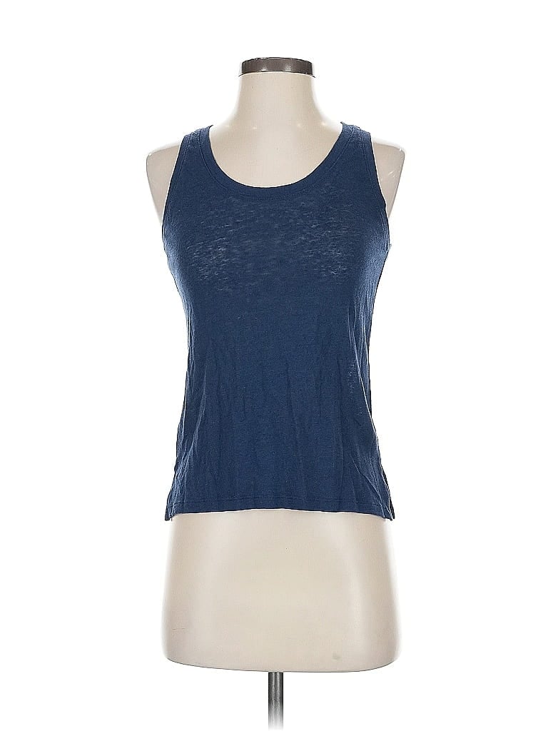 Pre-owned Banana Republic Factory Store Tank Top Blue Halter Neckline Tops