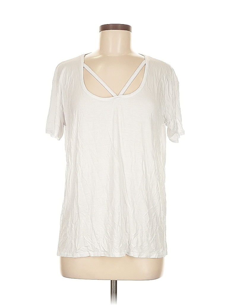 Pre-owned Nasty Gal Inc. Short Sleeve T-shirt In White