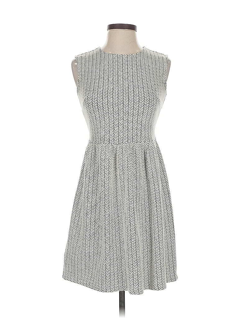 Pre-owned Ann Taylor Loft Casual Dress In Gray