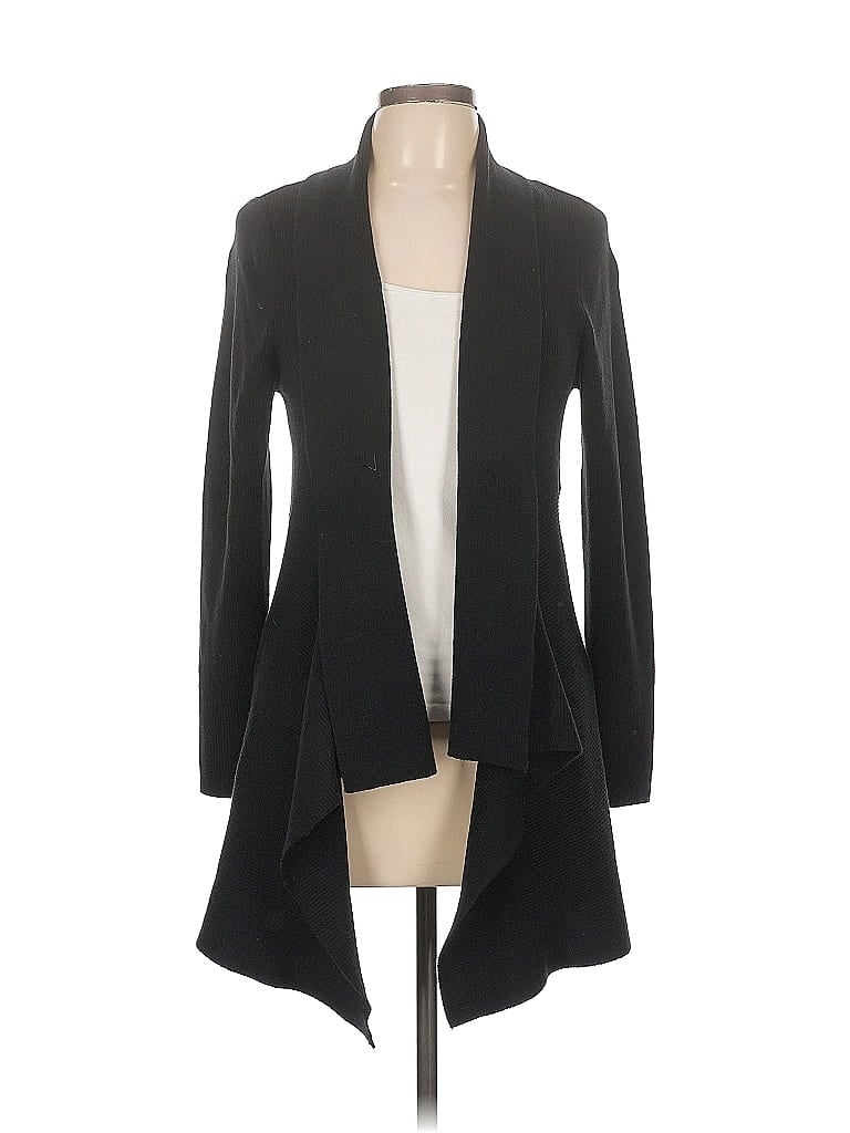 Pre-owned Investments Cardigan Sweater In Black