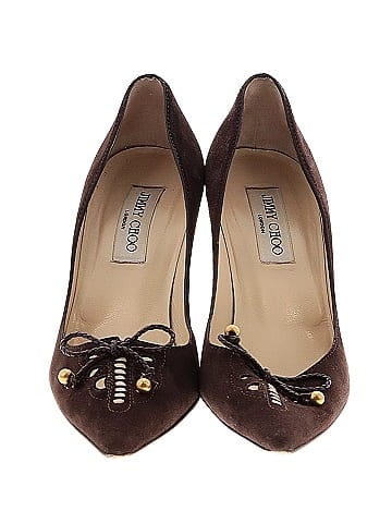 Jimmy Choo Vintage Suede Heels (view 2)