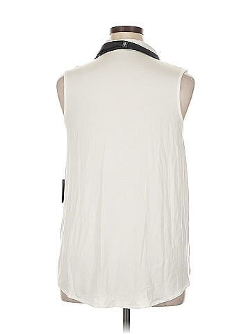 Belyn Key Sleeveless Button-Down Shirt (view 2)