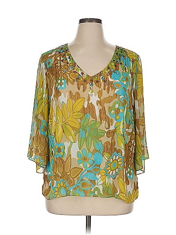 Daisy Fuentes 3/4 Sleeve Blouse (view 1)