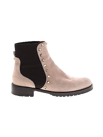 Valentino Garavani Suede Rockstud Beatle Chelsea Boots (view 1)