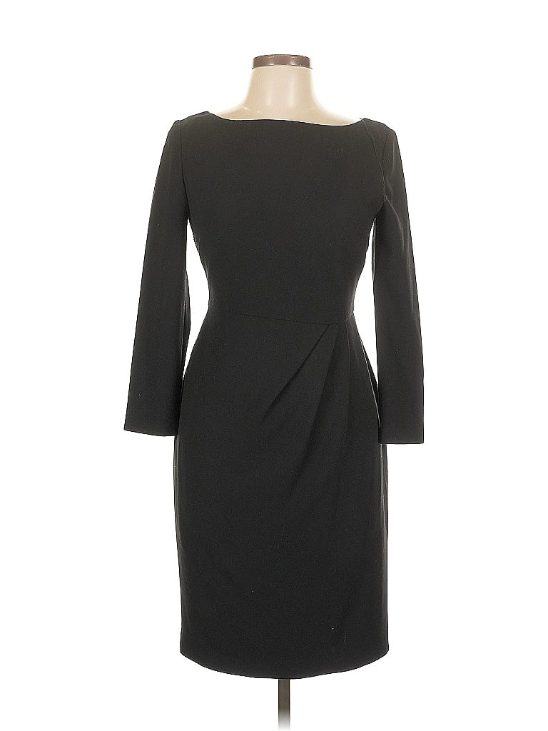 L.K. Bennett Solid Black Cocktail Dress Size 10 - photo 1