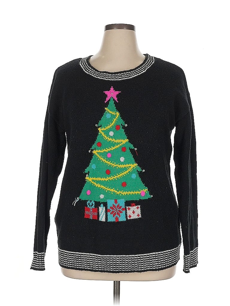 Pre-owned Eyeshadow Pullover Sweater In Black