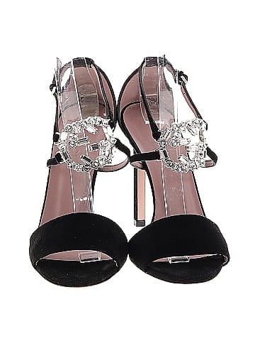 Gucci Suede Crystal Interlocking G Heels (view 2)