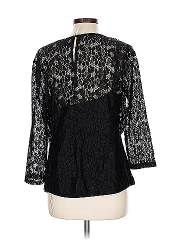 Soho JEANS NEW YORK & COMPANY 3/4 Sleeve Blouse (view 2)