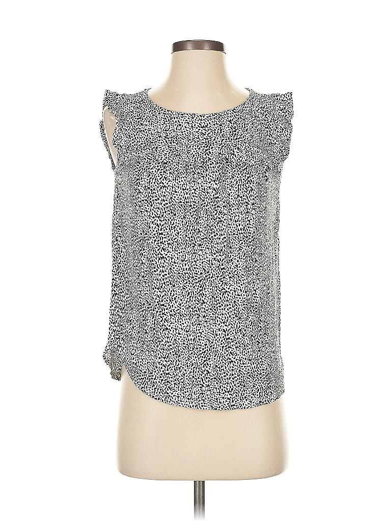 Pre-owned Ann Taylor Loft Outlet Sleeveless T-shirt In White