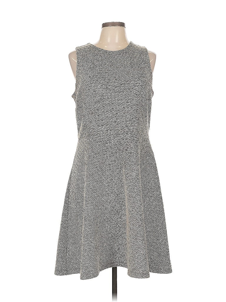 Pre-owned Ann Taylor Loft Casual Dress In Gray