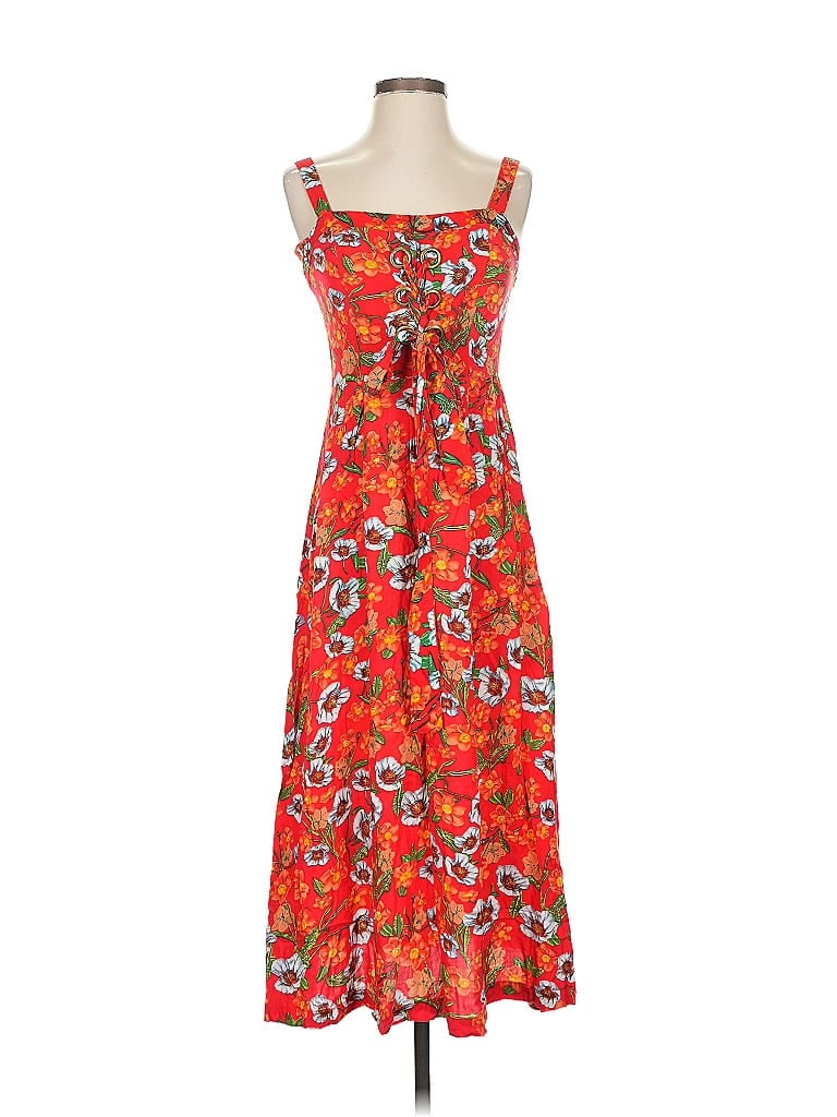 Pre-owned Sugar Lips Casual Dress In Red