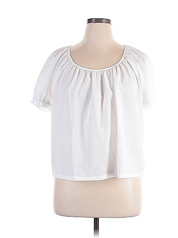 TeXTURE & THREAD Madewell Short Sleeve Blouse (view 1)