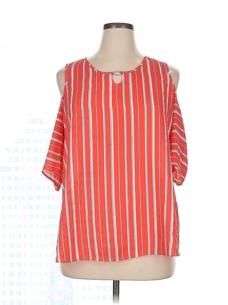 C ESTABLISHED 1946 Pre-owned 3/4 Sleeve Blouse In Red