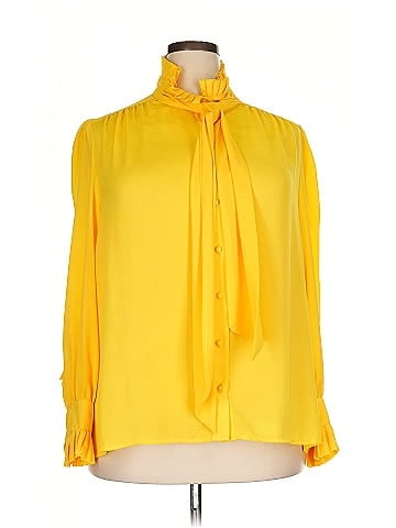 Eva Mendes by New York & Company Long Sleeve Blouse (view 1)