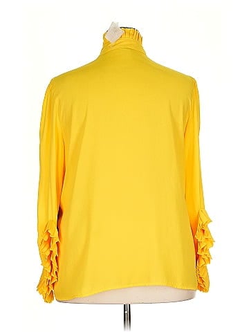 Eva Mendes by New York & Company Long Sleeve Blouse (view 2)